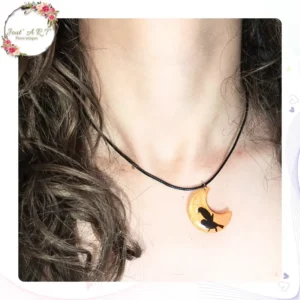 Collier à fil avec pendentif