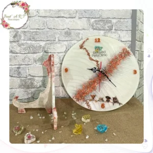 Horloge Murale en Résine – Personnalisée sur Mesure