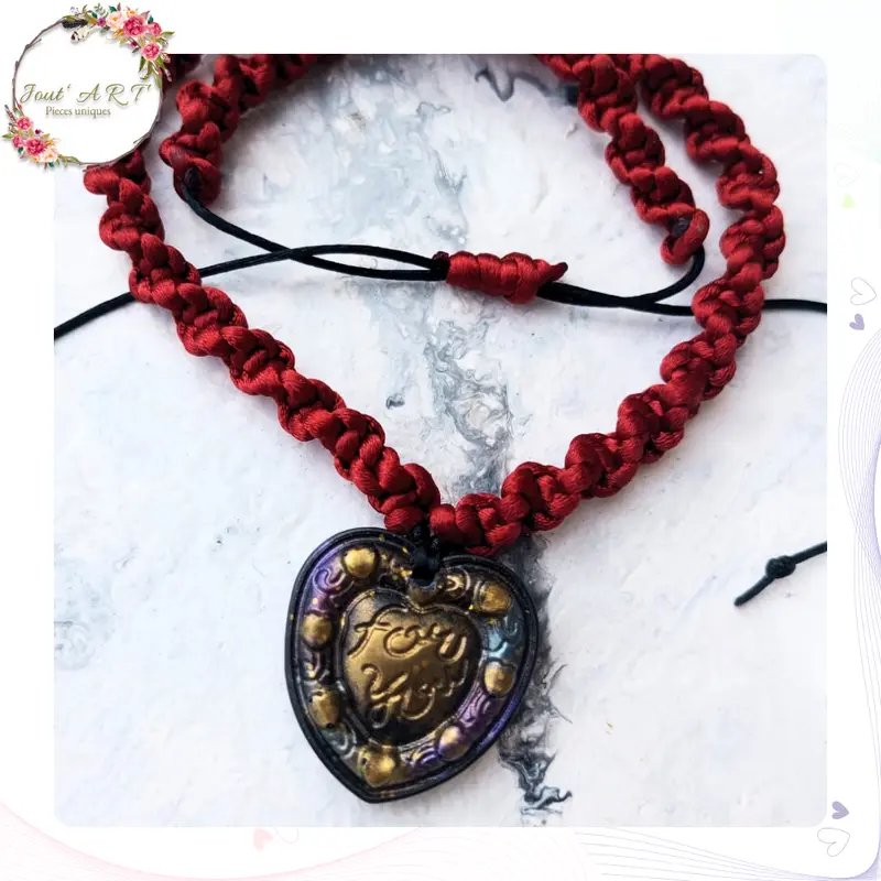 Collier Macramé avec Pendentif